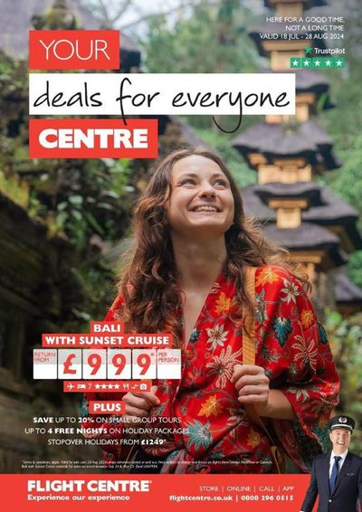 Travel offers | July - August 2024 in Flight Centre | 19/07/2024 - 28/08/2024