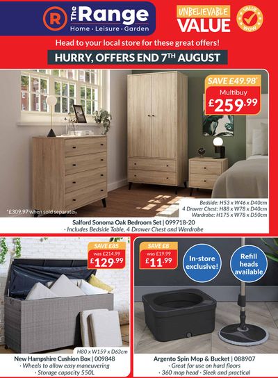The Range catalogue in Bracknell | Unbelievable Value 25th July - 7th August | 25/07/2024 - 07/08/2024