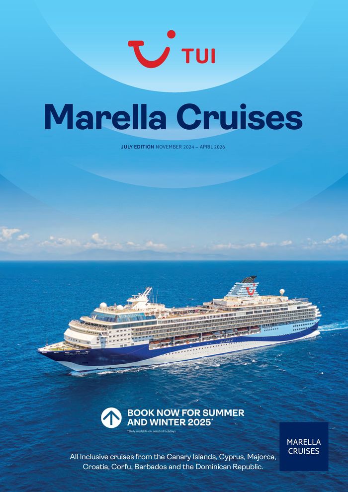 Tui catalogue in Sutton Coldfield | Marella Cruises Nov 2024 – Apr 2026 | 01/11/2024 - 30/04/2026