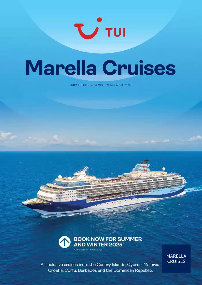 Tui catalogue in London | Marella Cruises Nov 2024 – Apr 2026 | 01/11/2024 - 30/04/2026