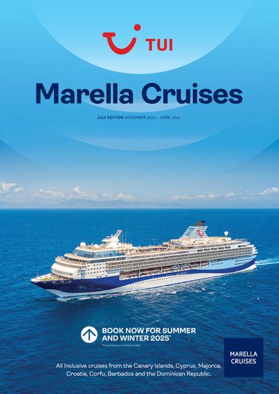 Tui catalogue | Marella Cruises Nov 2024 – Apr 2026 | 01/11/2024 - 30/04/2026