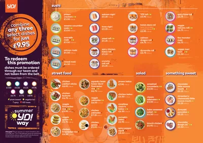 Restaurants offers in Harrow | Monday Madness in Yo! Sushi | 06/08/2024 - 31/10/2024