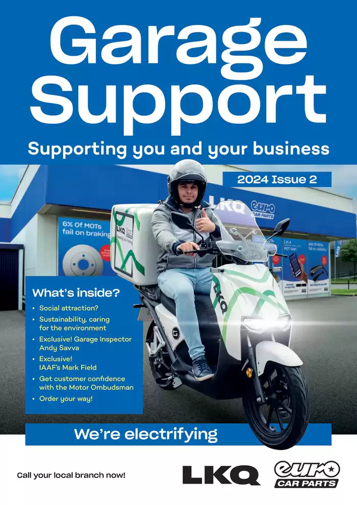 Euro Car Parts catalogue in Reading | Garage Support Issue 2 2024 | 07/08/2024 - 31/12/2024