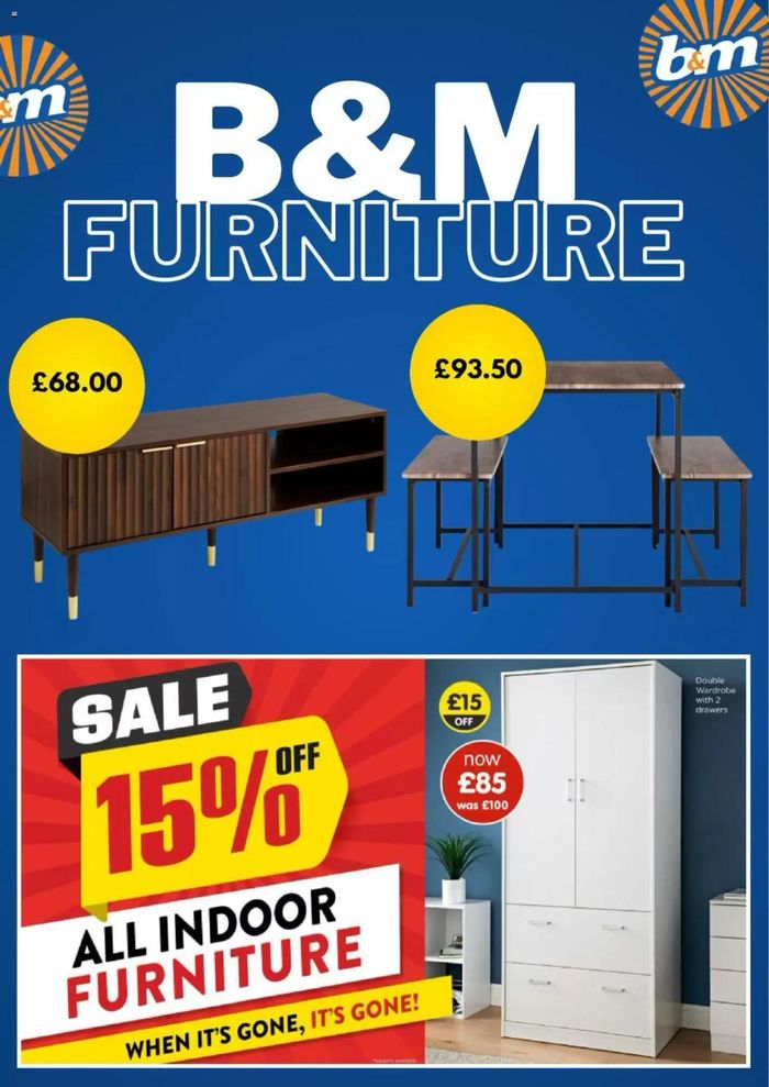 B&M Stores catalogue in Horsforth | B&M Furniture | 26/08/2024 - 24/09/2024