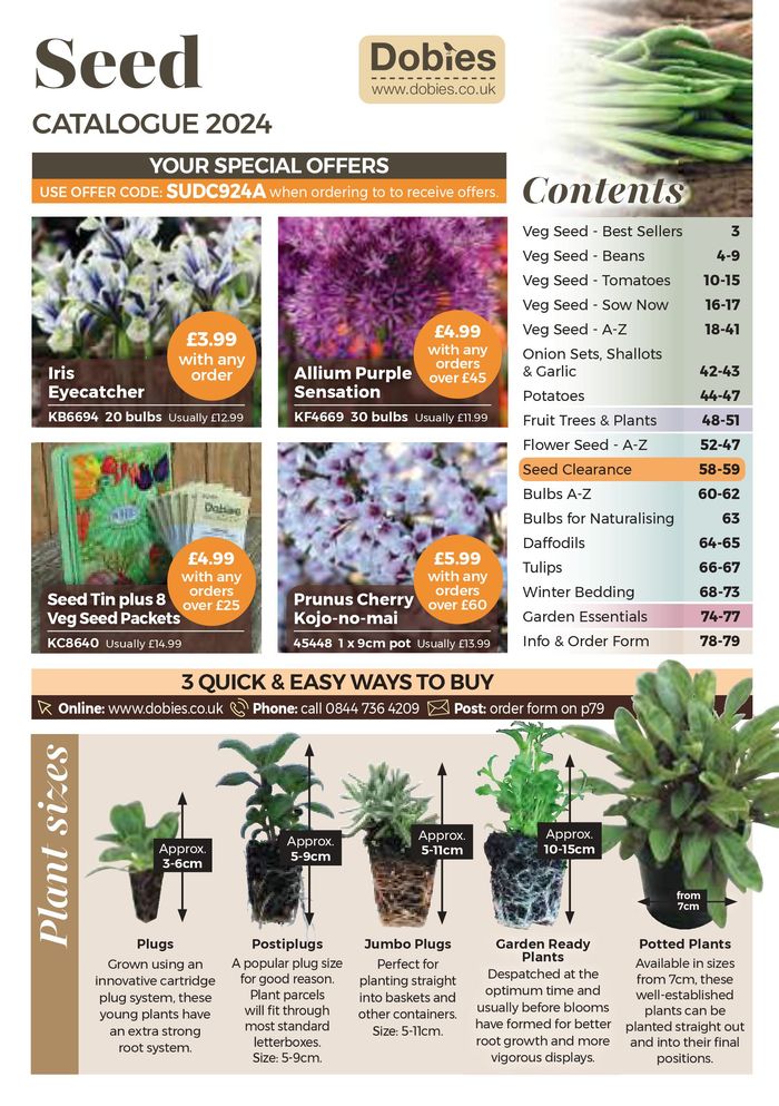 Dobbies Garden Centre catalogue in Carlisle | Seed Catalogue September 2024 | 01/09/2024 - 30/09/2024