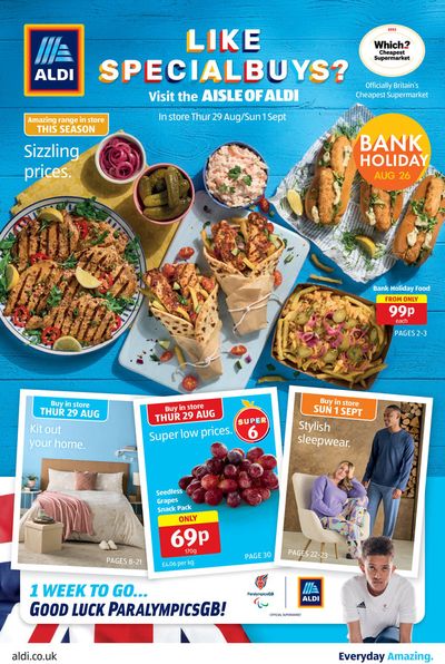 Aldi catalogue in Kirk Sandall | Aldi SpecialBuys UK | 30/08/2024 - 13/09/2024