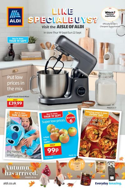 Supermarkets offers in Waltham Abbey | Aldi SpecialBuys UK in Aldi | 14/09/2024 - 28/09/2024