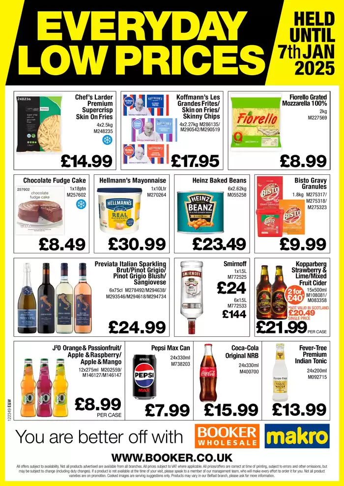 Booker Wholesale catalogue in Dundee | Everyday Low Prices | 19/09/2024 - 07/01/2025