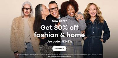 Clothes, Shoes & Accessories offers in Blairgowrie | Get 30% Off Fashion & Home  in JD Williams | 20/09/2024 - 04/10/2024