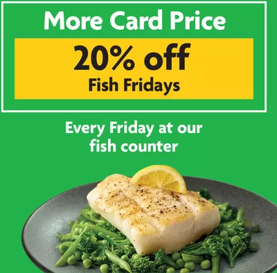 Supermarkets offers in Overcombe | 20% Off Fish Fridays in McColl's | 27/09/2024 - 11/10/2024