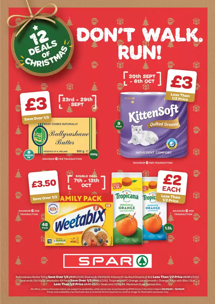 Spar catalogue in Craigavon | Don't Talk. Run!  | 27/09/2024 - 13/10/2024