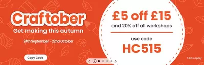 Home & Furniture offers in Dundee | Get Making This Autumn  in Hobbycraft | 01/10/2024 - 22/10/2024