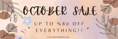 Clothes, Shoes & Accessories offers in Castleford | October Sale  in Select | 03/10/2024 - 31/10/2024