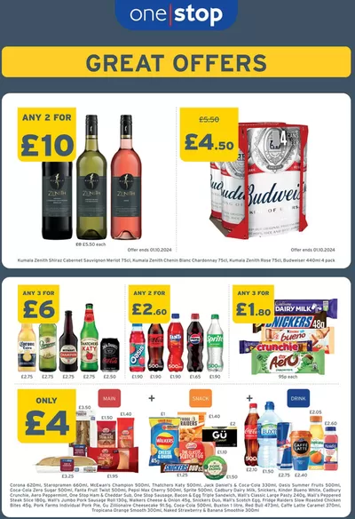 Supermarkets offers in London | Great Offers in One Stop | 08/10/2024 - 31/10/2024