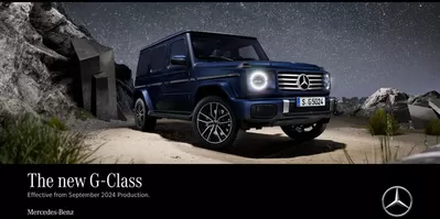 Cars, Motorcycles & Spares offers in Fareham | Mercedes Benz New G-Class in Mercedes-Benz | 12/10/2024 - 12/10/2025