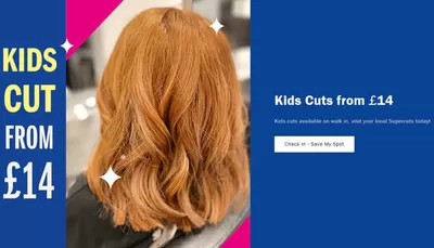 Pharmacy, Perfume & Beauty offers in Aldershot | Kids Cut From £14 in SuperCuts | 16/10/2024 - 30/10/2024