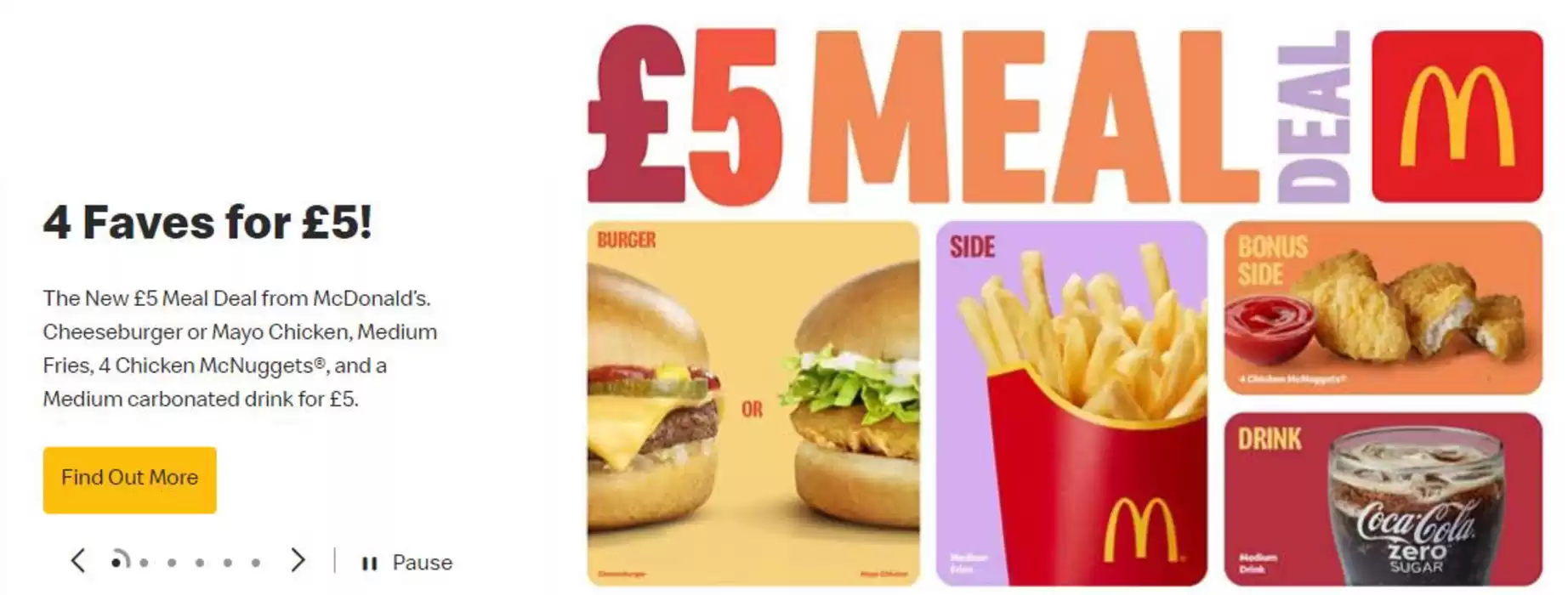 McDonald's catalogue in London | 4 Faves For £5 | 16/10/2024 - 30/10/2024