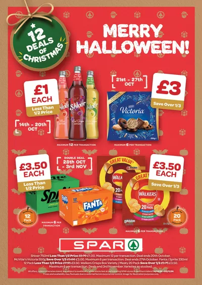 Supermarkets offers in Maidstone | Merry Halloween! in Spar | 21/10/2024 - 03/11/2024