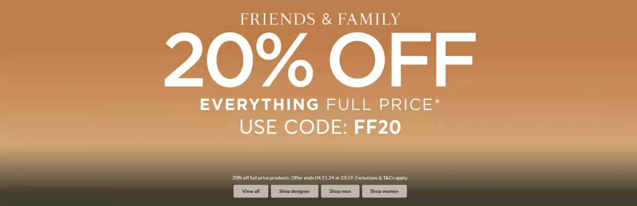 House of Fraser catalogue in Camberley | 20% Off  | 22/10/2024 - 04/11/2024