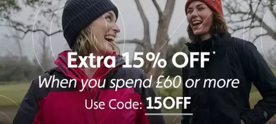 Sport offers in Southampton | Extra 15% Off  in Millets | 24/10/2024 - 07/11/2024