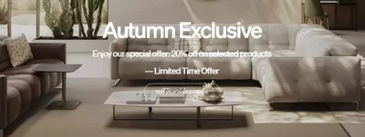 Home & Furniture offers in Aldershot | 20% Off  in Natuzzi | 25/10/2024 - 01/11/2024