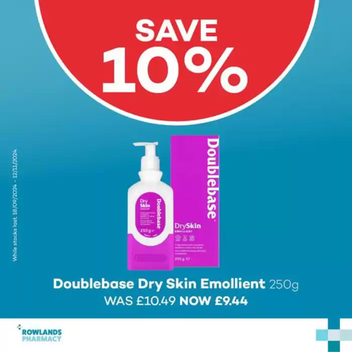 Rowlands Pharmacy catalogue in Romford | Save 10-20%  | 01/11/2024 - 12/11/2024