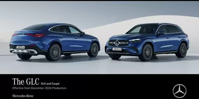 Cars, Motorcycles & Spares offers in Street | Mercedes Benz New GLC SUV &amp; Coupé in Mercedes-Benz | 02/11/2024 - 02/11/2025