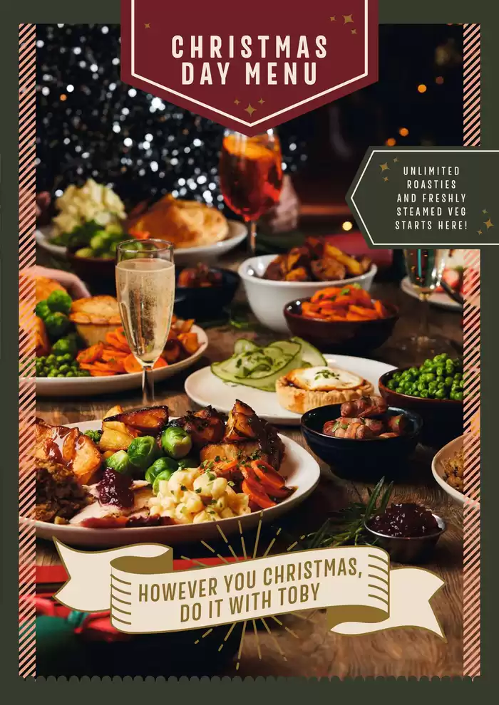 Toby Carvery catalogue in Lichfield | Christmas Day Menu | 04/11/2024 - 25/12/2024