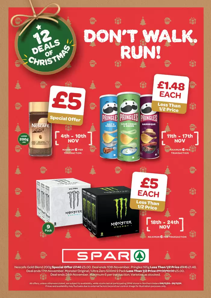 Spar catalogue in Edinburgh | Don't Talk. Run!  | 04/11/2024 - 24/11/2024