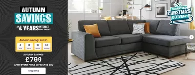 Home & Furniture offers in Wellingborough | Autumn Savings  in DFS | 08/11/2024 - 19/11/2024