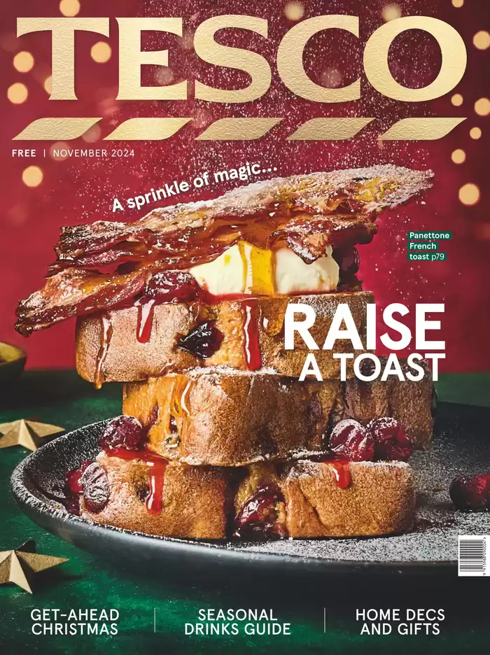 Tesco catalogue in Meopham | Raise A Toast | 08/11/2024 - 30/11/2024