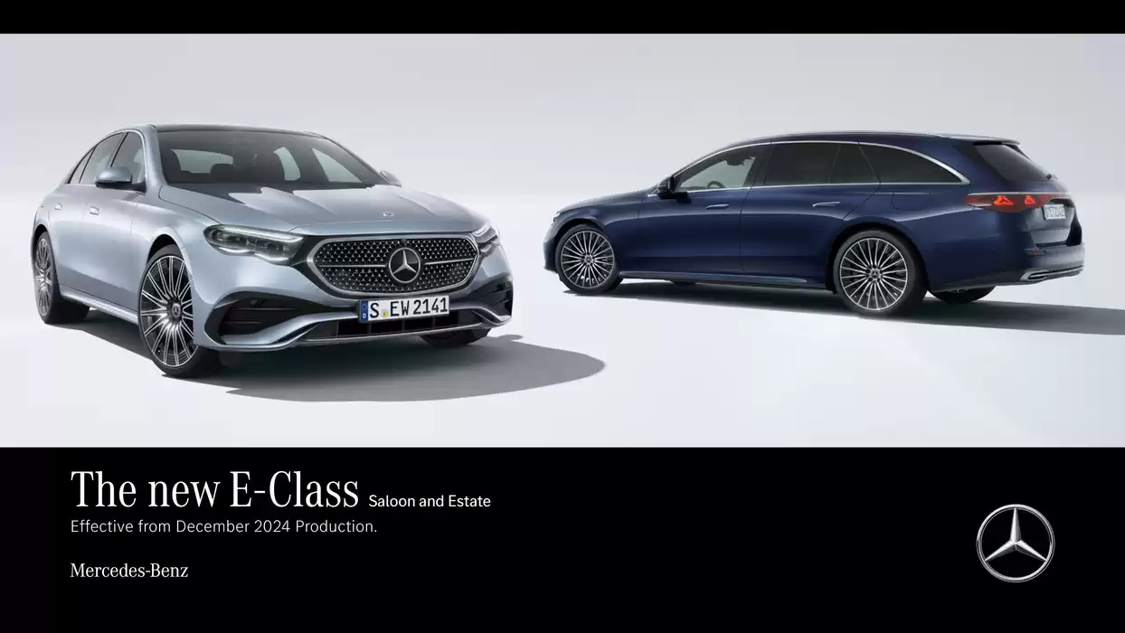 Mercedes-Benz catalogue in Guernsey | Mercedes Benz New E-Class Saloon | 09/11/2024 - 09/11/2025