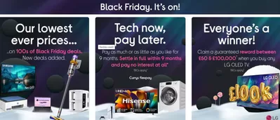 Electronics offers in Wellingborough | Black Friday. It's On ! in Currys | 11/11/2024 - 29/11/2024