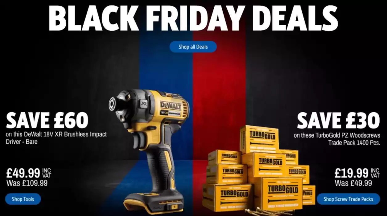 Screwfix catalogue | Black Friday Deals  | 18/11/2024 - 30/11/2024