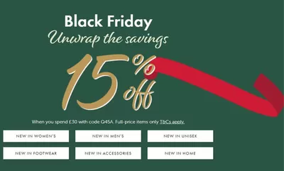 Clothes, Shoes & Accessories offers in Farnworth | Black Friday Unwrap Savings 15% Off  in Cotton Traders | 20/11/2024 - 29/11/2024