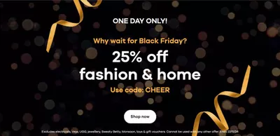 Clothes, Shoes & Accessories offers in Ellon | 25% Off Fashion & Home in JD Williams | 22/11/2024 - 22/11/2024