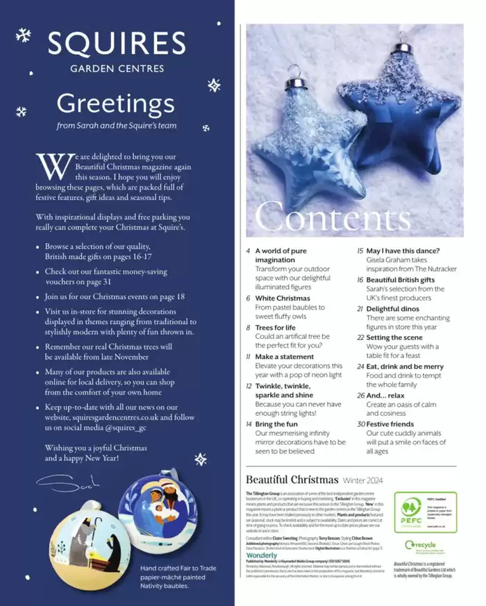 Squires Garden Centres catalogue | Beautiful Christmas | 26/11/2024 - 31/12/2024