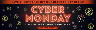 Supermarkets offers in Southwark | Cyber Monday  in Poundland | 02/12/2024 - 03/12/2024