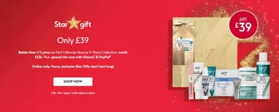 Pharmacy, Perfume & Beauty offers in Nottingham | Star Gift  in Boots | 04/12/2024 - 18/12/2024