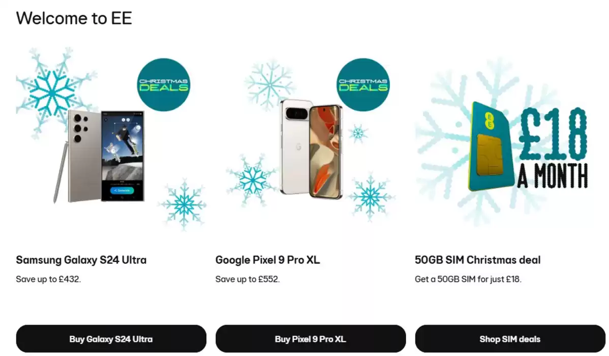 EE catalogue | Christmas At EE  | 06/12/2024 - 24/12/2024