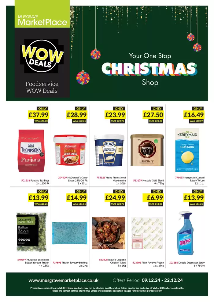 Musgrave MarketPlace catalogue | FOODSERVICE DEALS | 10/12/2024 - 24/12/2024