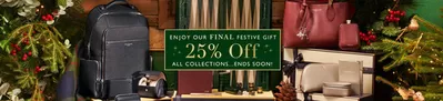 Clothes, Shoes & Accessories offers in Copthorne | 25% Off  in Aspinal of London | 16/12/2024 - 22/12/2024