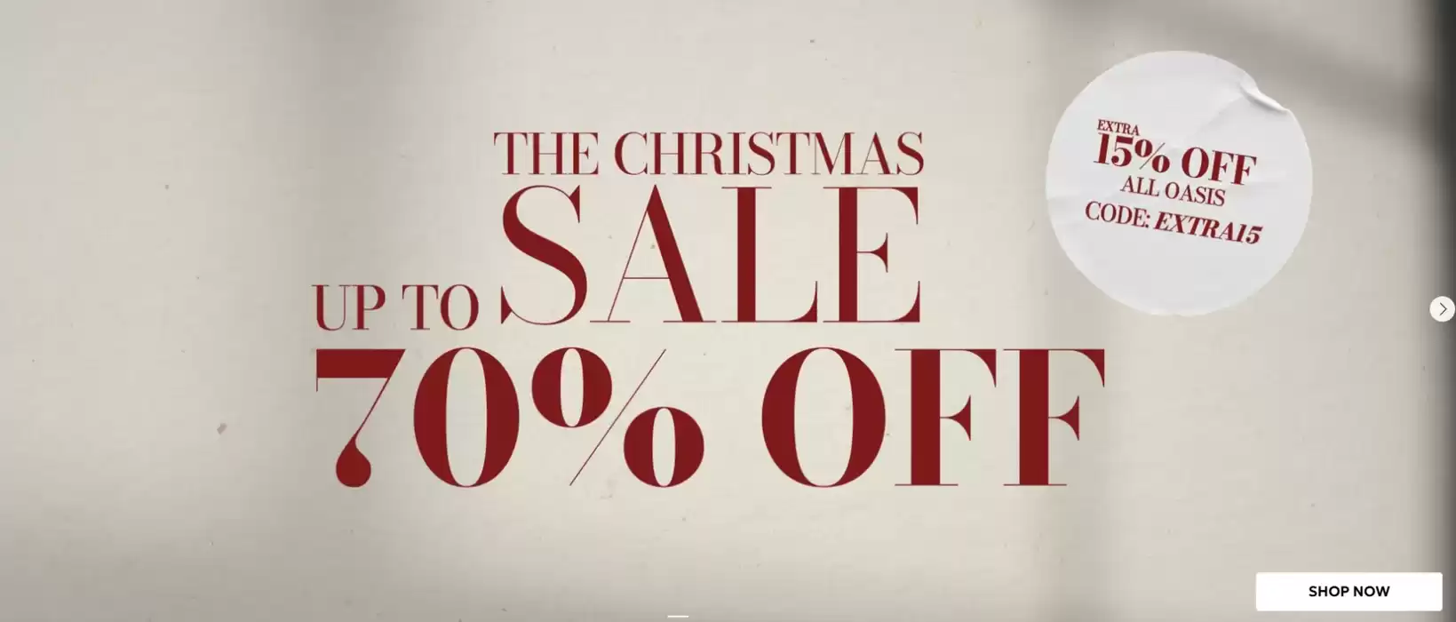 Oasis catalogue in Eastbourne | The Christmas Sale  | 16/12/2024 - 25/12/2024