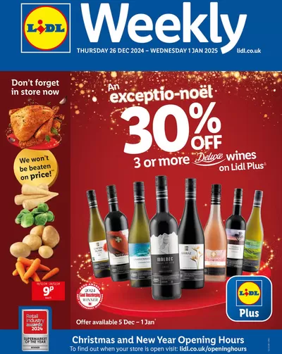 Supermarkets offers in Leeds | Top offers for smart savers in Lidl | 26/12/2024 - 01/01/2025