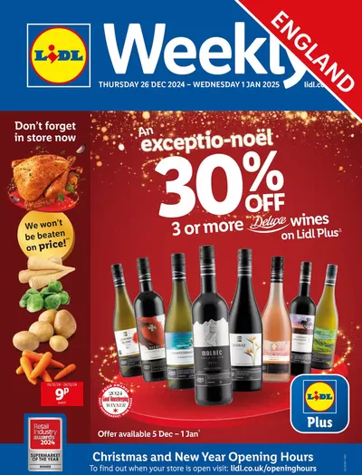 Supermarkets offers in Leeds | Offers for bargain hunters in Lidl | 26/12/2024 - 01/01/2025