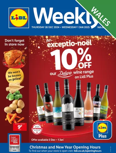 Supermarkets offers in Leeds | Great discounts on selected products in Lidl | 26/12/2024 - 01/01/2025