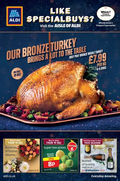 Aldi catalogue in Romford | Current deals and offers | 20/12/2024 - 03/01/2025