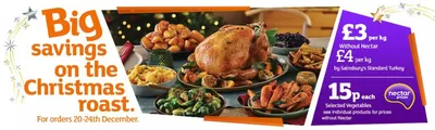 Supermarkets offers in Tamworth | Big Savings On The Christmas Roast in Sainsbury's | 23/12/2024 - 24/12/2024