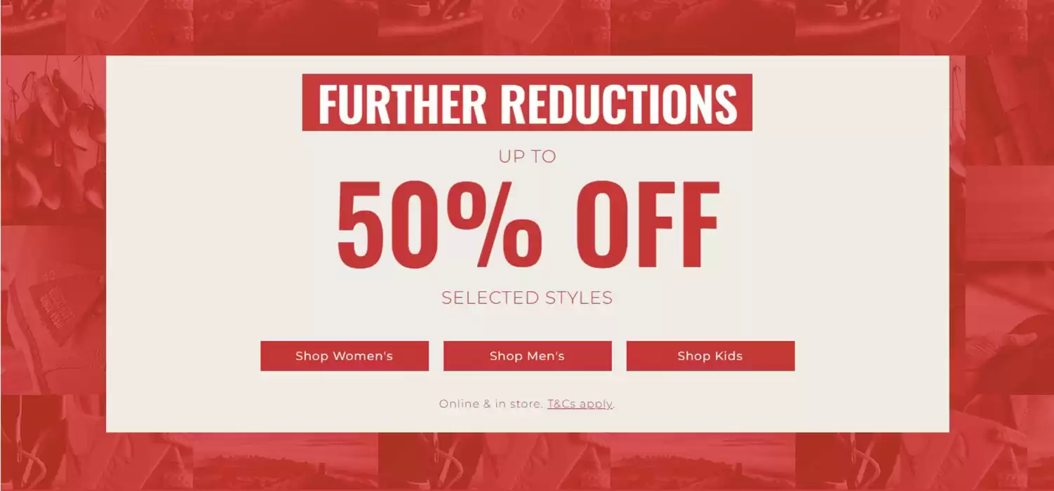 Clarks catalogue in Newcastle upon Tyne | Further Reductions  | 23/12/2024 - 06/01/2025