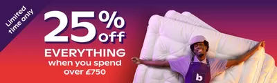 Home & Furniture offers in Redditch | 25% Off  in Bensons for Beds | 24/12/2024 - 31/12/2024